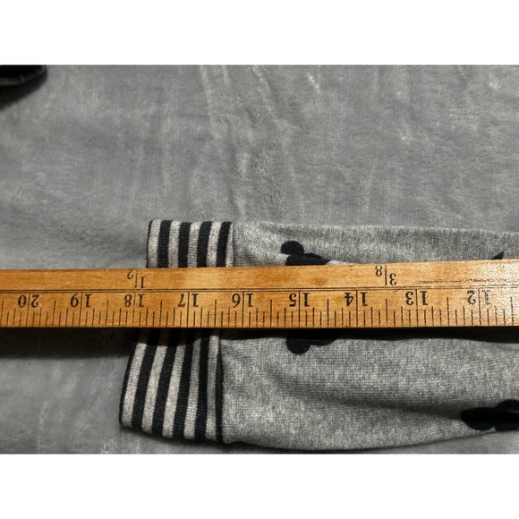 Disney Mickey Mouse Lounge Set Gray Black Pajamas 2 Piece Joggers Large - Picture 7 of 12